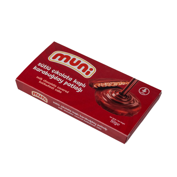MUNİ Sütlü Çikolata Kaplı Karabuğday Patlağı 50g