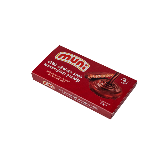 MUNİ Sütlü Çikolata Kaplı Karabuğday Patlağı 50g