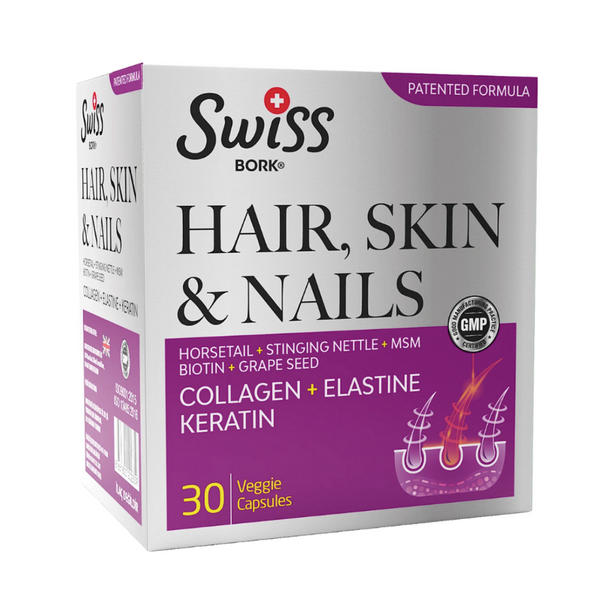 SWİSS BORK Hair Skin Nails 30 Kapsül