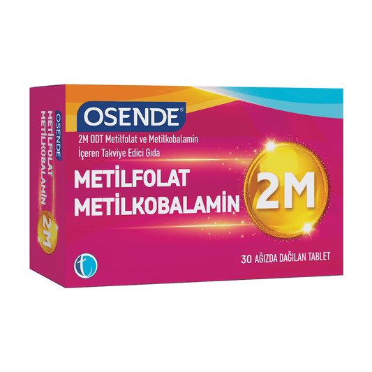 TAB İLAÇ Osende 2M ODT Metilfolat ve Metilkobalamin 30 Tablet