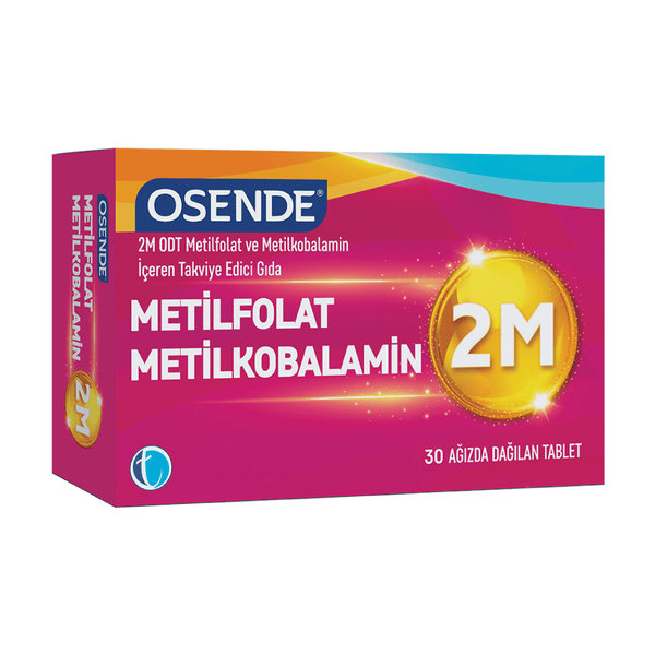 TAB İLAÇ Osende 2M ODT Metilfolat ve Metilkobalamin 30 Tablet