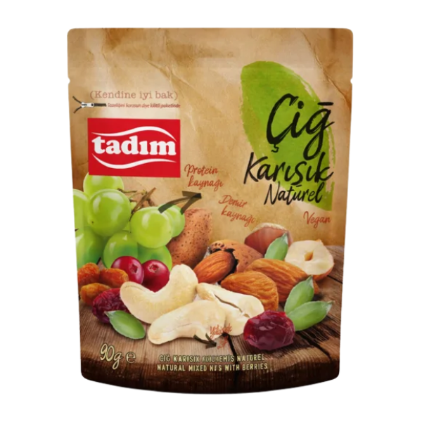 TADIM Çiğ Karışık Kuruyemiş Naturel 90g