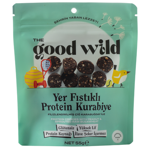 THE GOOD WILD Yer Fıstıklı Protein Kurabiye 55g