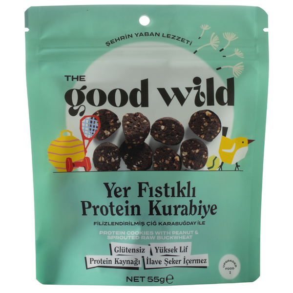 THE GOOD WILD Yer Fıstıklı Protein Kurabiye 55g