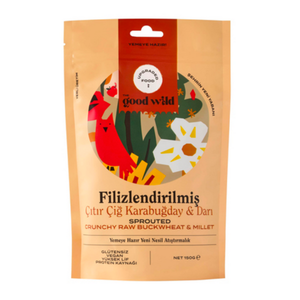THE GOOD WILD Filizlendirilmiş Çıtır Çiğ Karabuğday & Darı 150g