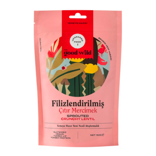 THE GOOD WILD Filizlendirilmiş Çıtır Mercimek 150g
