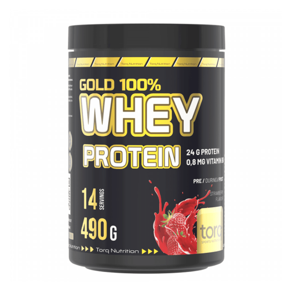 TORQ NUTRİTİON Gold %100 Whey Protein Çilek 490g