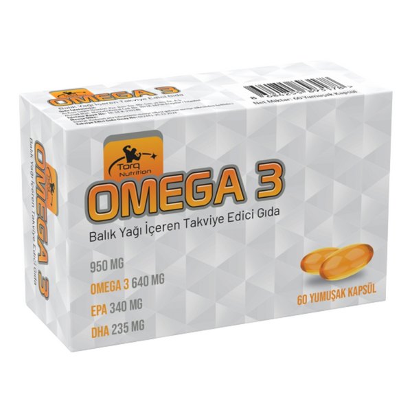 TORQ NUTRİTİON Omega-3 60 Yumuşak Kapsül
