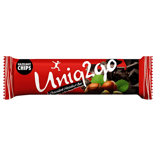 UNİQ2GO Chocodark Fındıklı Proteinli Bar 38g