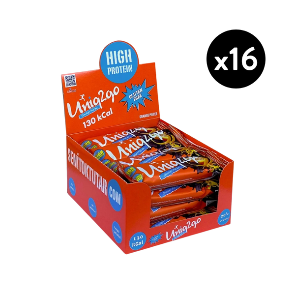 UNİQ2GO ChocoLight Portakallı Proteinli Bar 40g X16