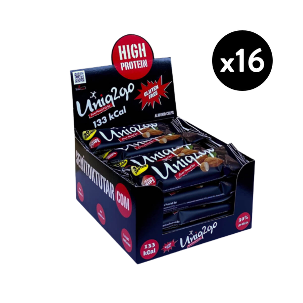 UNİQ2GO Power Midi Bademli Protein Bar 38g X16