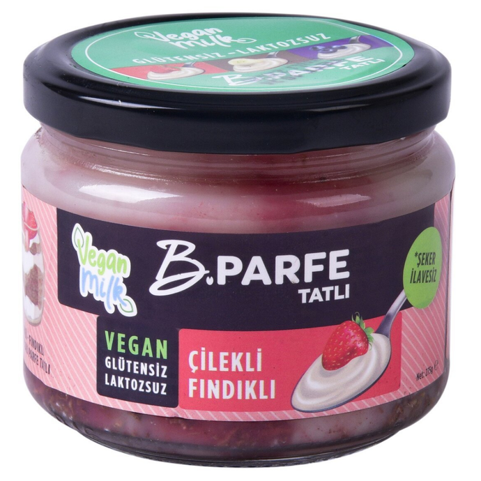 VEGAN MİLK B.Barfe Çilekli Fındıklı Parfe Tatlı 275g