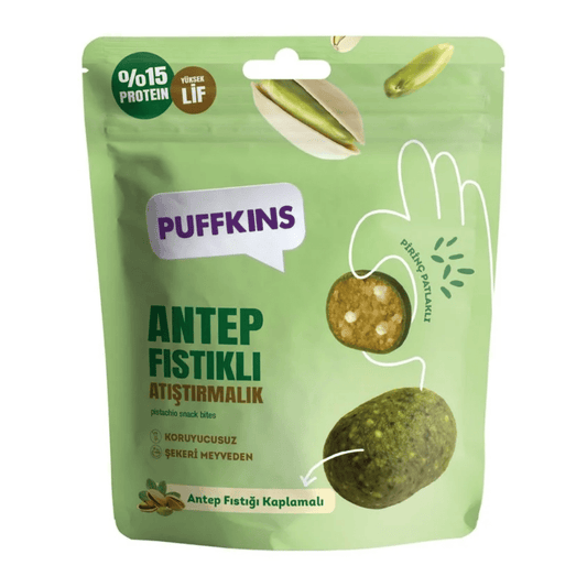 VEGGY Puffkins Antep Fıstıklı Atıştırmalık 75g