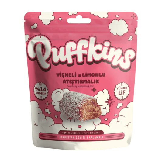VEGGY Puffkins Vişneli Atıştırmalık 75g