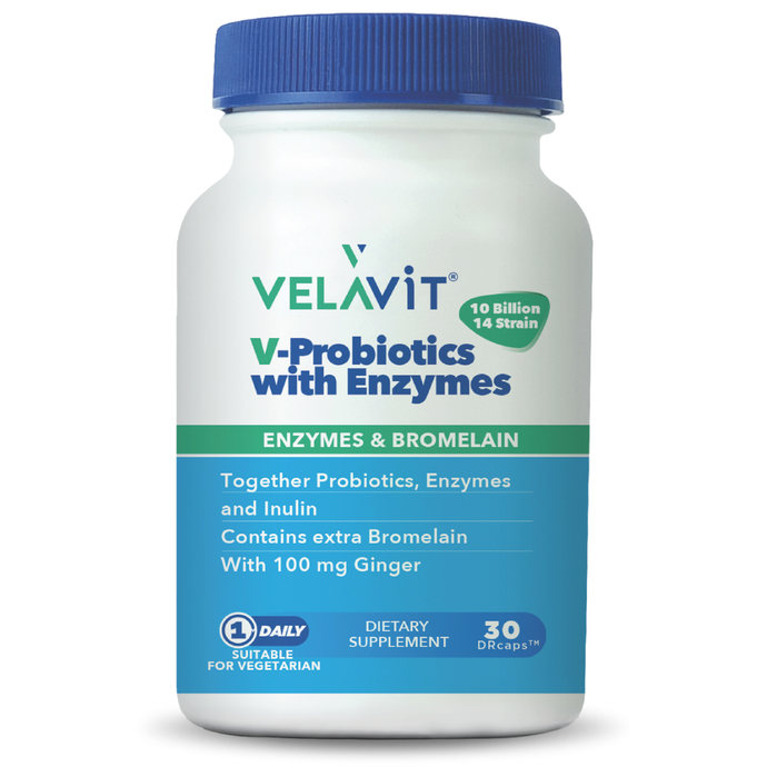 VELAVİT V-Probiotics with Enzymes DRcaps 30 Kapsül
