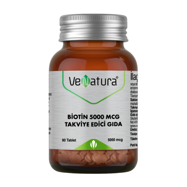 VENATURA Biotin 5000 mcg 90 Tablet