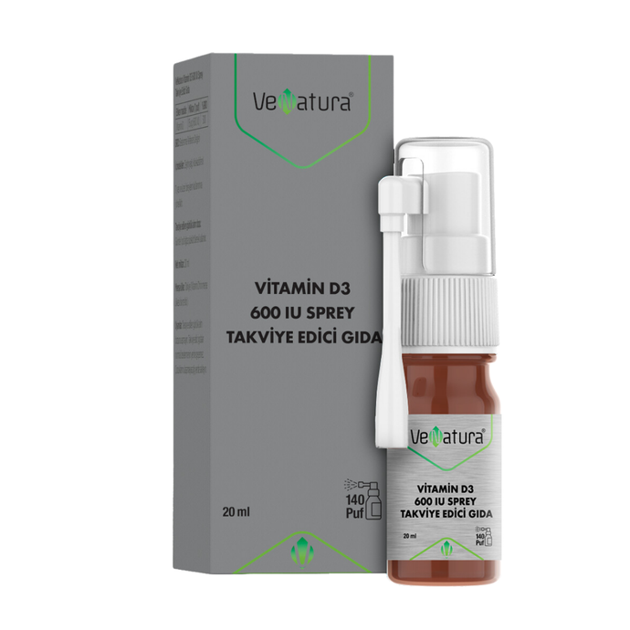 VENATURA Vitamin D3 600 IU Sprey Takviye Edici Gıda 20 ml