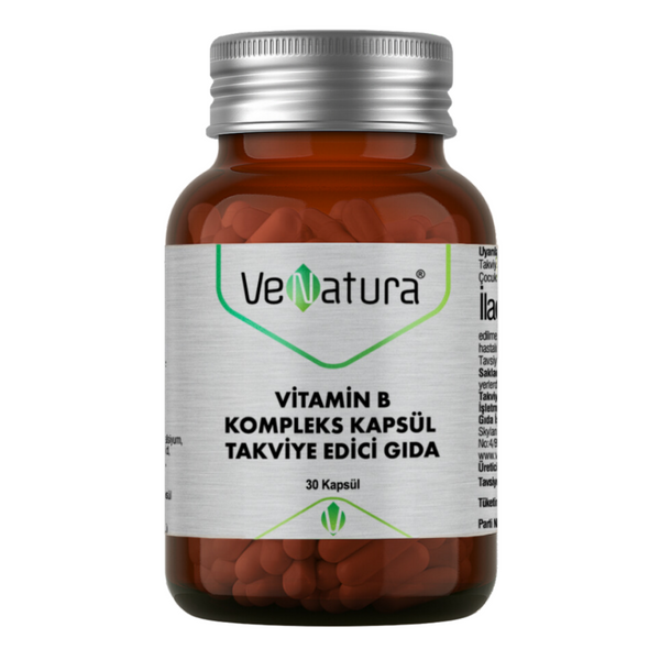 VENATURA Vitamin B Kompleks Kapsül Takviye Edici Gıda 30 Kapsül
