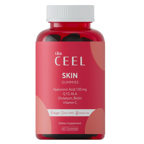 Vita Ceel Cilt Vitamini Çiğnenebilir Vegan Gummy, Hyaluronic Acid, Vitamin C, Glutatyon, Q10, Ala, Biotin