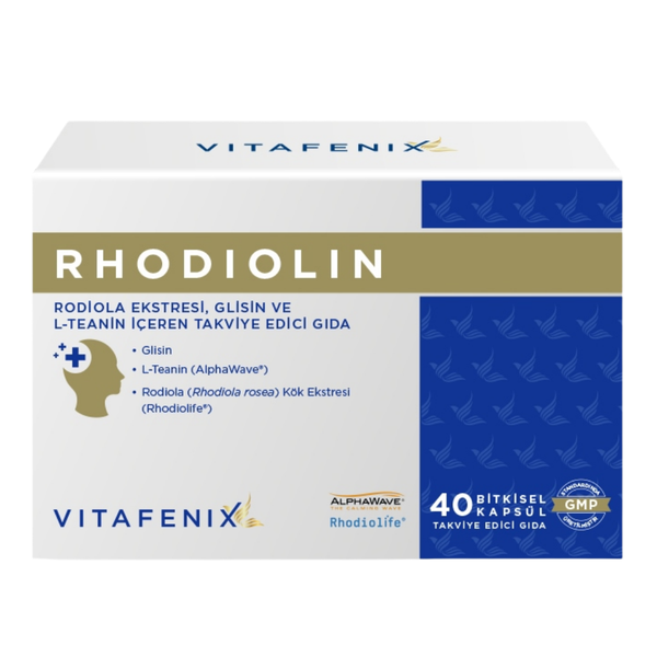 VİTAFENİX Rhodiolin Rodiola Kök Ekstresi İçeren Takviye Edici Gıda 40 Kapsül