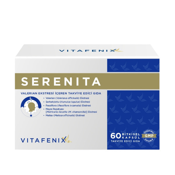 VİTAFENİX Serenita Valerian Ekstresi İçeren Takviye Edici Gıda 60 Kapsül
