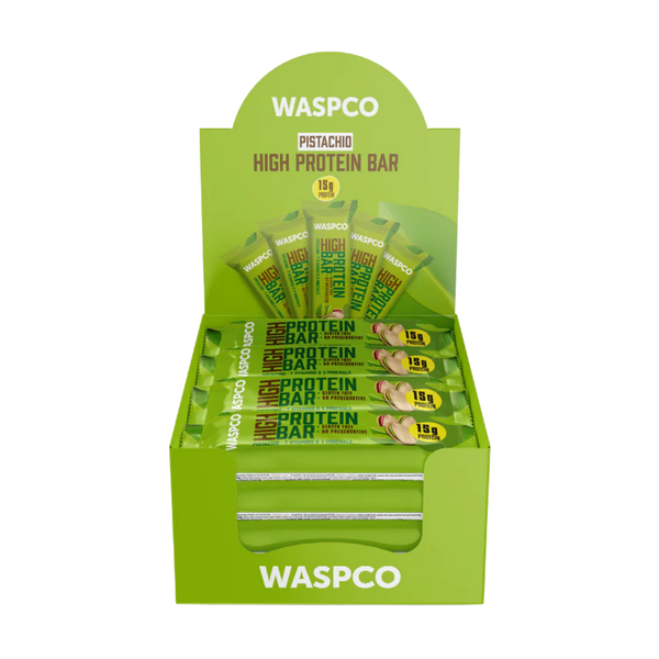 WASPCO Antep Fıstıklı Yüksek Protein Bar 50g x 12 Adet