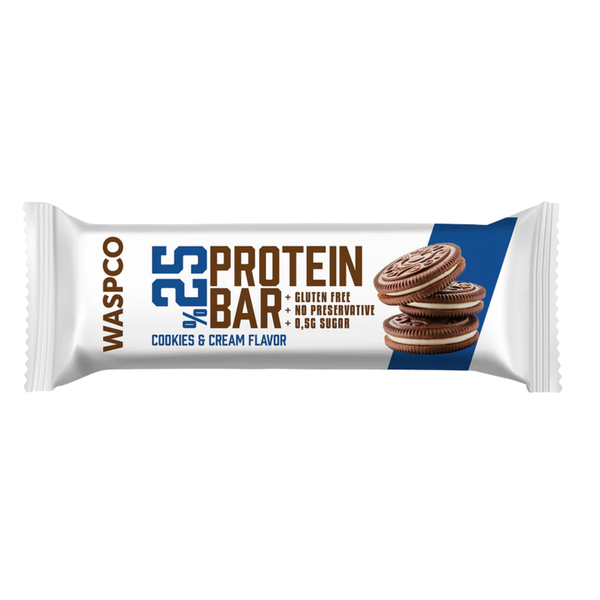 WASPCO Bitter Çikolata Kaplı Bisküvi Aromalı Protein Bar 36g