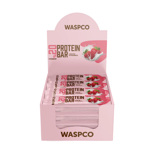 WASPCO Çilekli Protein Bar 40g x 16 Adet
