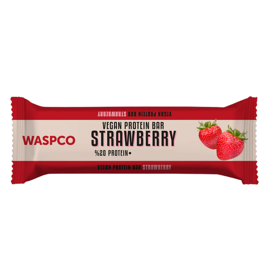WASPCO Çilekli Vegan Protein Bar 40g