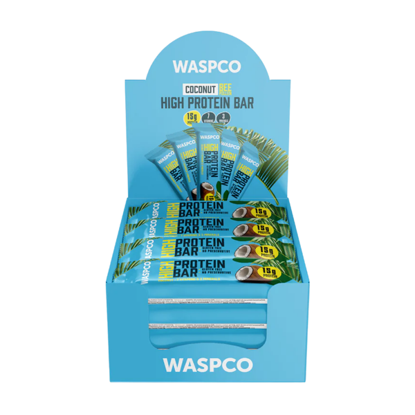 WASPCO Hindistan Cevizli Yüksek Protein Bar 50g x 12 Adet