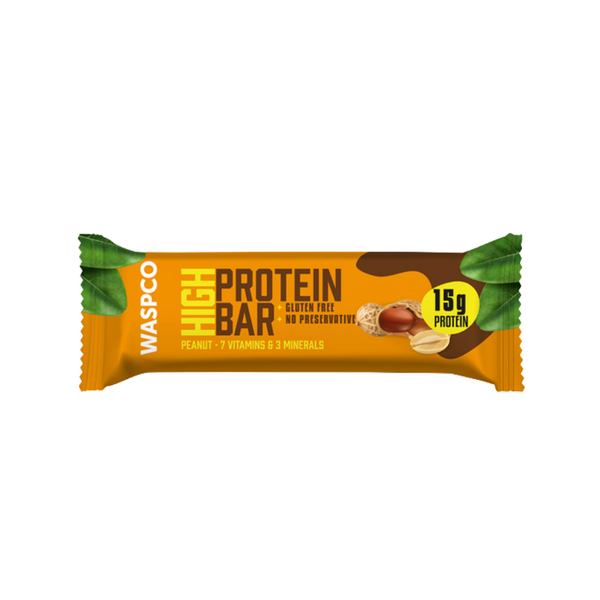 WASPCO Yer Fıstık ve Kakaolu Yüksek Protein Bar 50g