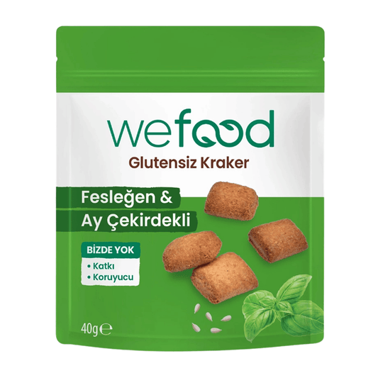WEFOOD Fesleğenli Kraker 40g