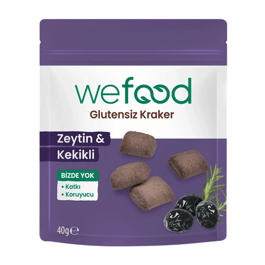 WEFOOD Glutensiz Zeytinli & Kekikli Kraker 40g