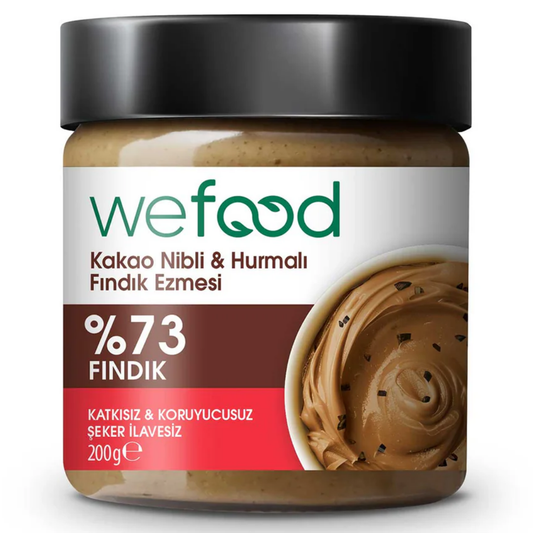 WEFOOD Kakao Nibli Hurmalı Fındık Ezmesi 200g