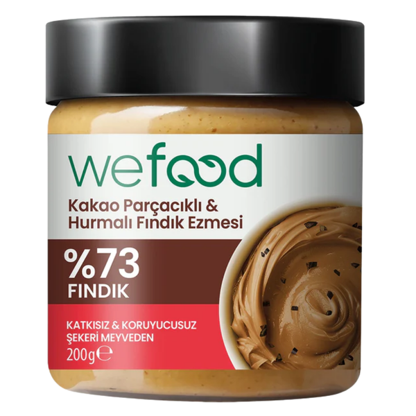 WEFOOD Kakao Nibli Hurmalı Fındık Ezmesi 200g