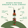 WEFOOD Organik Elma Sirkesi 500 ml