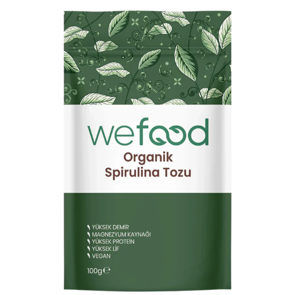 WEFOOD Organik Spirulina Tozu 100g