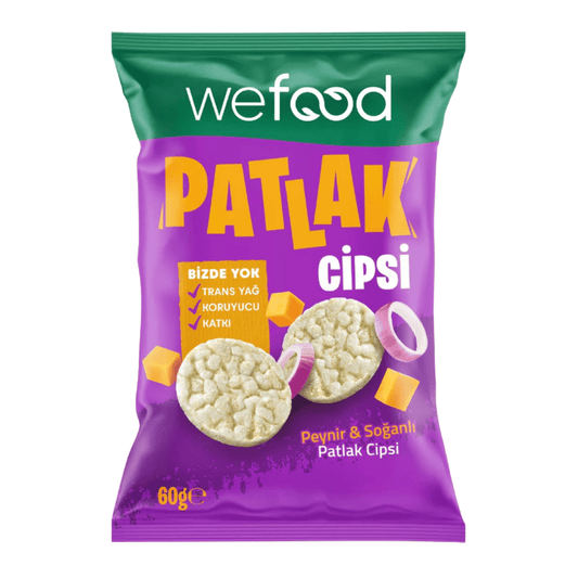 WEFOOD Peynir & Soğanlı Patlak Cipsi 60g