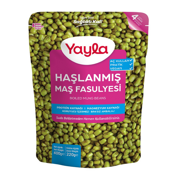 YAYLA Haşlanmış Maş Fasulyesi 400g