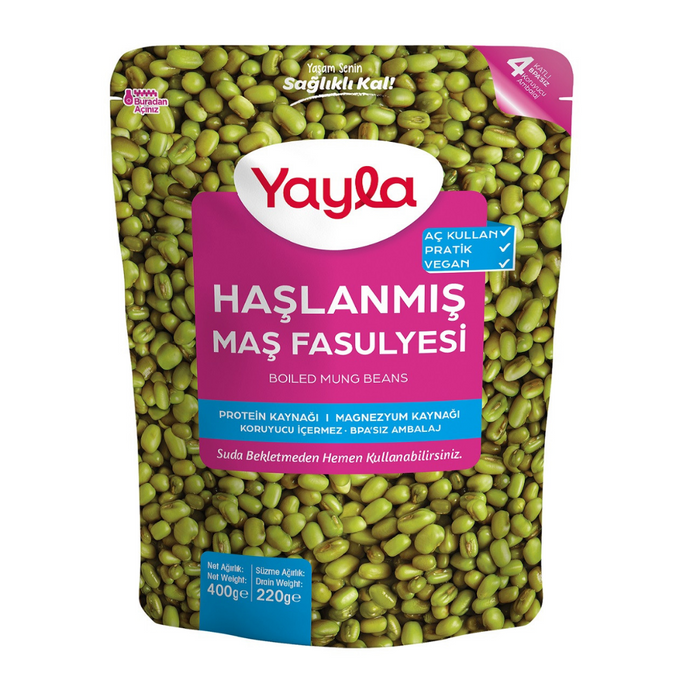 YAYLA Haşlanmış Maş Fasulyesi 400g