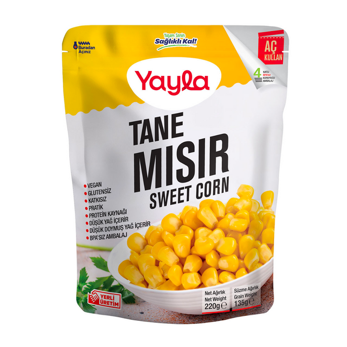 YAYLA Haşlanmış Tane Mısır 220g