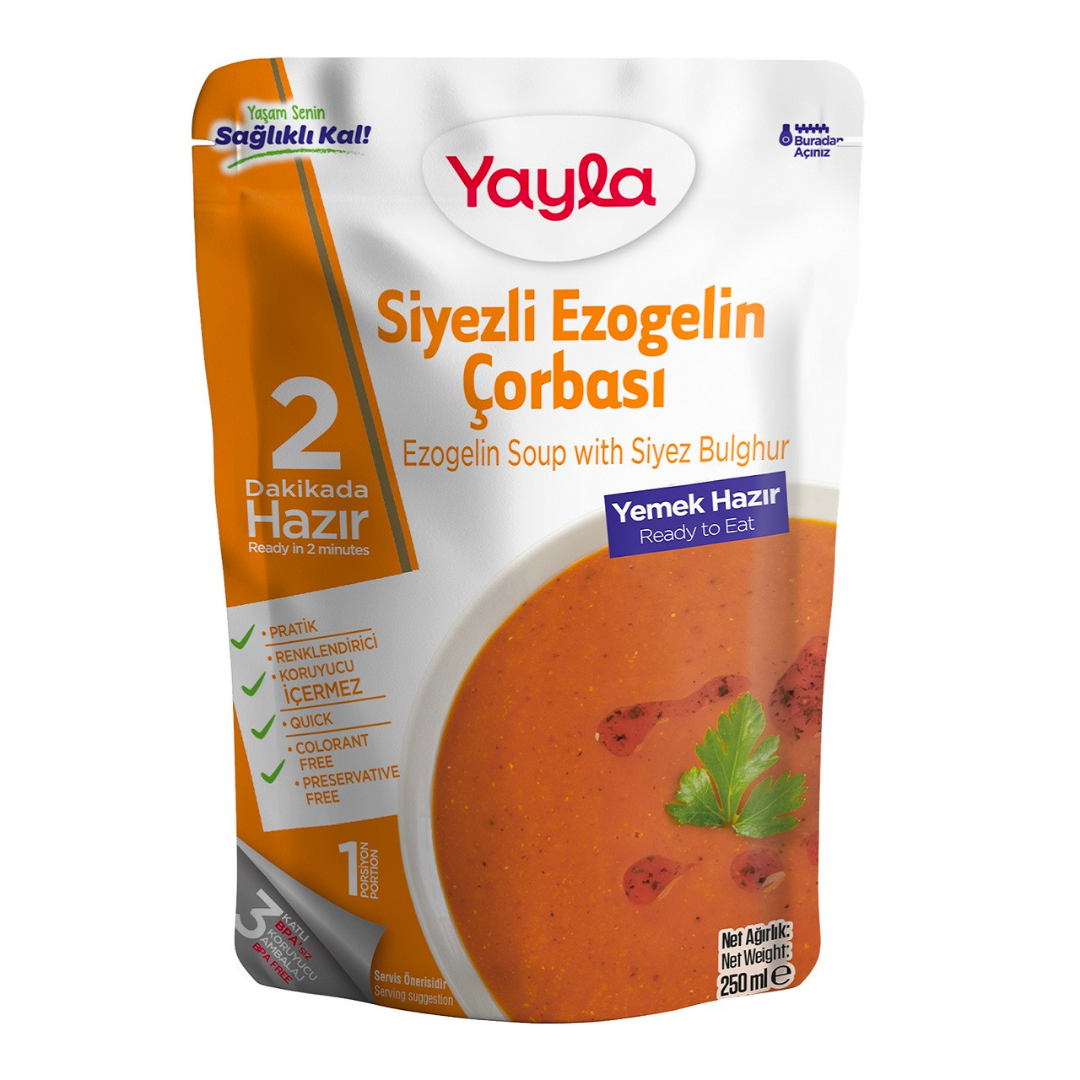 YAYLA Hazır Siyezli Ezogelin Çorbası 250g – Özel Beslenme YAYLA Hazır Siyezli Ezogelin Çorbası 250g – Özel Beslenme