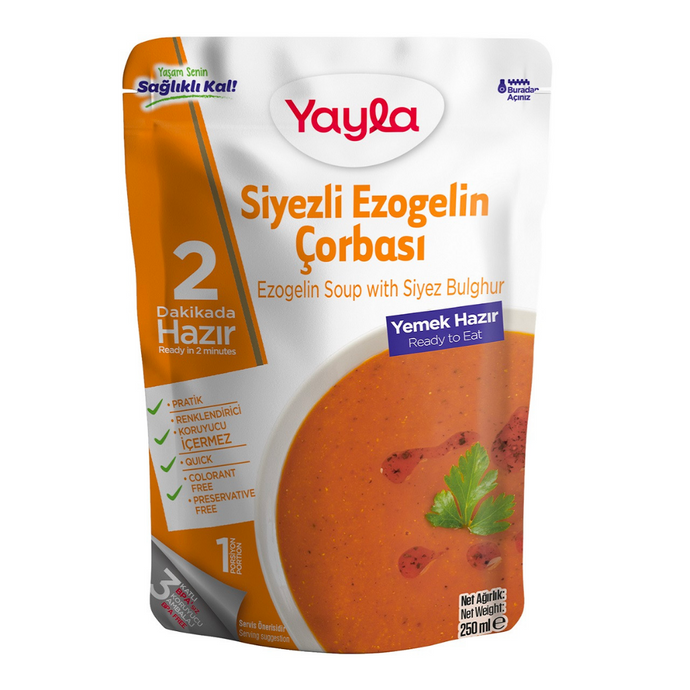 YAYLA Hazır Siyezli Ezogelin Çorbası 250g