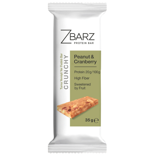 ZBARZ Crunchy Turna Yemişli Yer Fıstıklı Proteinli Bar 35g