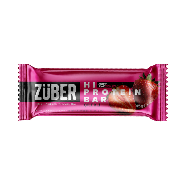 ZÜBER Çilekli Hi Protein Bar 45g