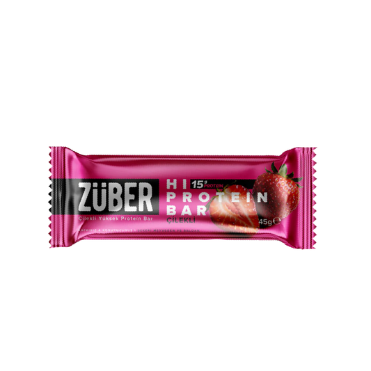 ZÜBER Çilekli Hi Protein Bar 45g