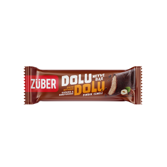 ZÜBER Dolu Dolu Fındık Ezmeli Meyve Bar 30g