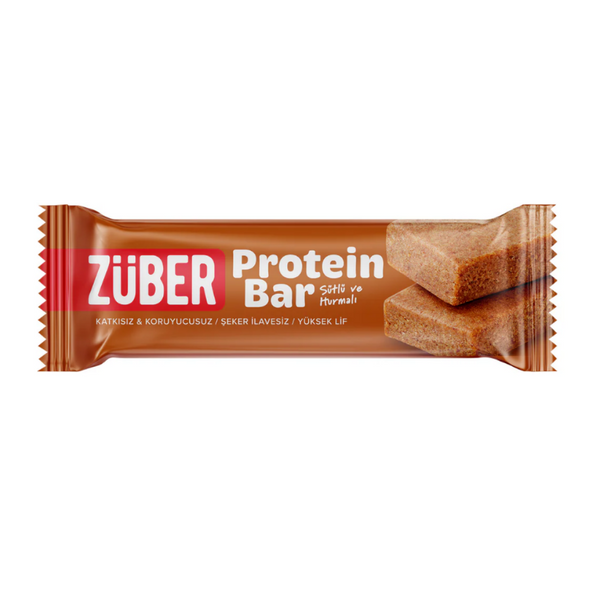 ZÜBER Sütlü ve Hurmalı Protein Bar 35g