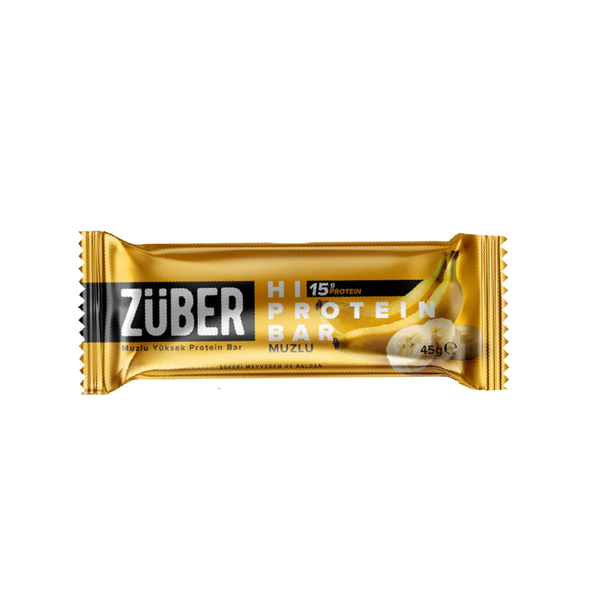 ZÜBER Muzlu Hi Protein Bar 45g
