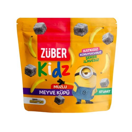 ZÜBER Kidz Muzlu Meyve Küpü 49g